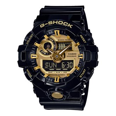 G-Shock Analog-Digital Watch, Black/Gold