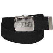 Baker Brand Logo Black Web Belt