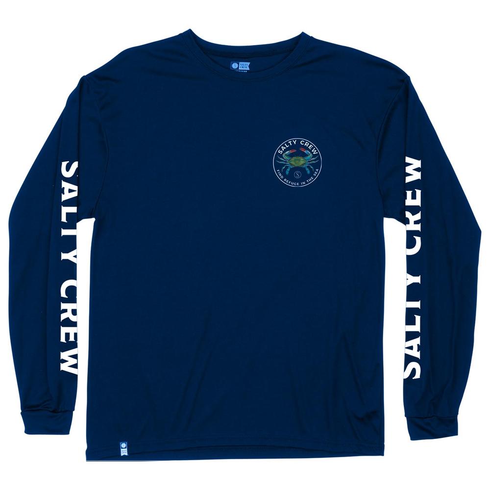 Salty Crew Blue Crabber Long Sleeve Sunshirt