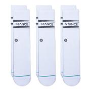 Stance Basic 3-Pack Crew Socks WHT