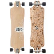 Gold Coast Rad & Happy Drop-Thru Complete Longboard Skateboard, 36