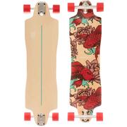 Gold Coast Killer Koi Drop-Thru Complete Longboard Skateboard, 36