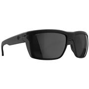 Spy Overhaul XL Sunglasses, Soft Matte Black/Happy Boost Polar Black Mirror